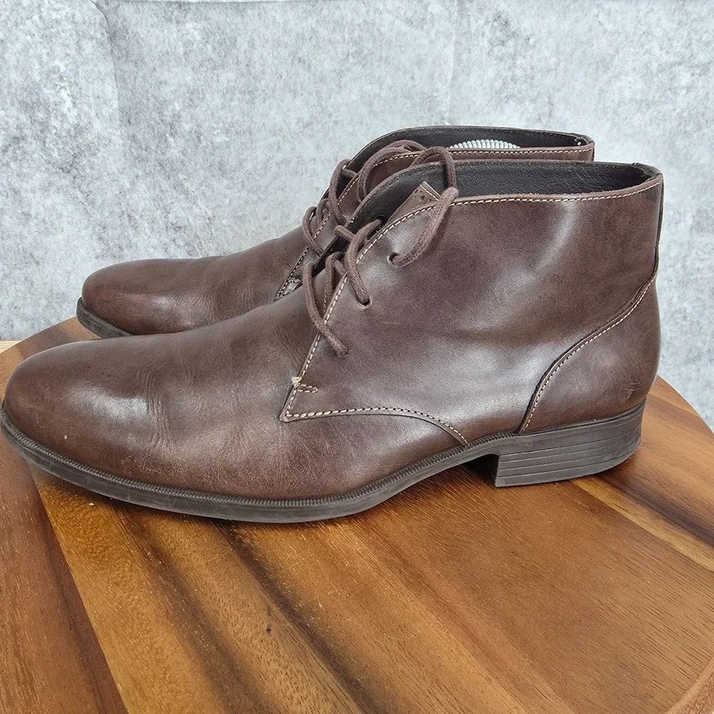 Cole Haan Chukka Boots Mens 8‎ M M Copley Brown Leather Lace Up Ankle C13153